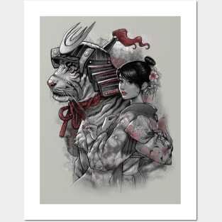 Tiger Samurai Posters and Art